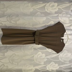 Dark Beige Shift Dress Size 2